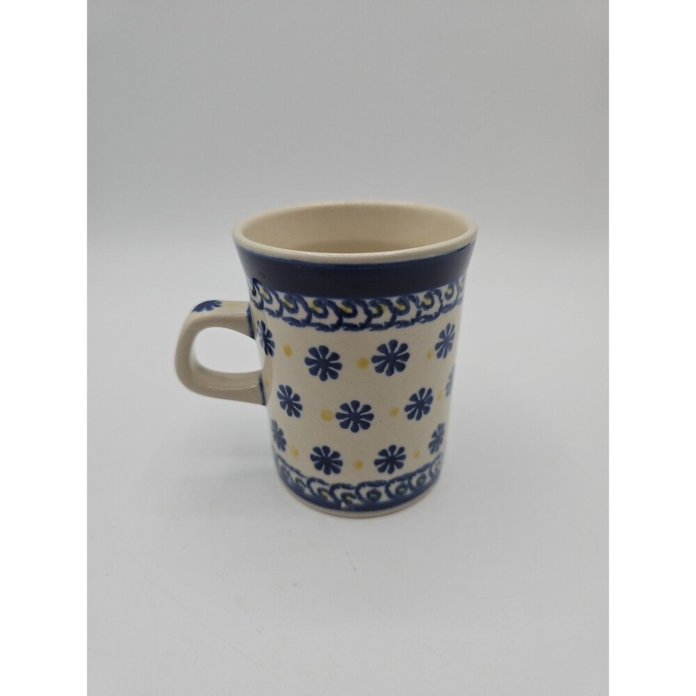 Vintage Boleslawiec Hand Made Polish Pottery Mug Coffee Tea Cup